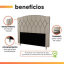 Ver imagem 5 de Cabeceira Estofada para Cama Box Casal Belize de 1,40m