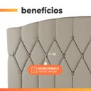 Ver imagem 6 de Cabeceira Estofada para Cama Box Casal Belize de 1,40m