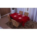 Ver imagem 3 de toalha de mesa quadrada 4 lugares tecido jacquard 1,35x1,50:bordo