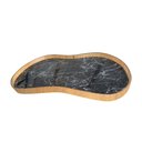 Ver imagem 4 de Bandeja com Borda em Madeira Nature Vidro - Mármore