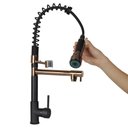 Ver imagem 2 de Torneira Gourmet Monocomando Preta/rose de 50cm - Tor-012 - Stillus Home
