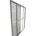Ver imagem 2 de Porta Balcão de Aluminio Brilhante 3 Folhas Móveis com Trinco 2,10x1,20