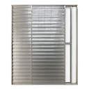 Ver imagem 3 de Porta Balcão de Aluminio Brilhante 3 Folhas Móveis com Trinco 2,10x1,20