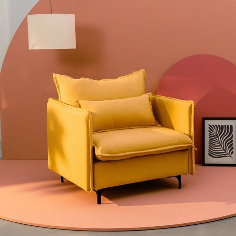 Poltrona com Pé Metal Sôma CabeCasa MadeiraOriginals