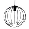 Lustre Pendente Aramado Bola Preto 25x25 - DECORA NA NET - 5