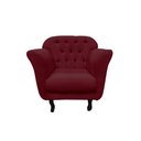Ver imagem 4 de Kit 2 Poltronas Decorativa Dália Suede Marsala Pés Madeira Mz Decor