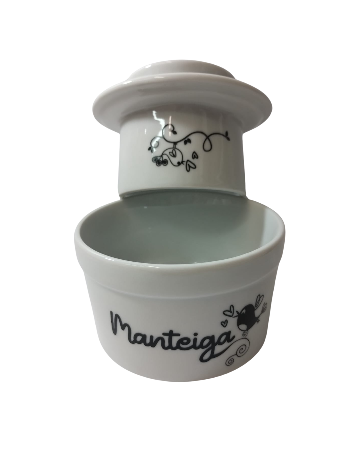 Manteigueira Francesa em Porcelana 200g:manteiga - 4