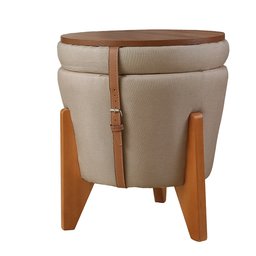 Puff Decorativo 4 em 1 – Assento, Baú, Mesa e Estilo para Seu Ambiente - 4