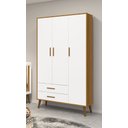 Ver imagem 2 de Guarda-Roupa Retrô 3 Portas Isis MoveisAqui