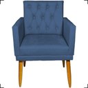 Ver imagem 3 de Kit 2 Poltronas Decorativa para Sala Recepção Nina Capitonê Suede Cores Pé Palito