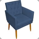 Ver imagem 2 de Kit 2 Poltronas Decorativa para Sala Recepção Nina Capitonê Suede Cores Pé Palito