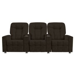 Poltrona Reclinável para Cinema 3 Lugares Praddo Fh9 Pu Marrom - Mpozenato - 6 Poltrona Reclinável para Cinema 3 Lugares Praddo Fh9 Pu Marrom - Mpozenato - 6