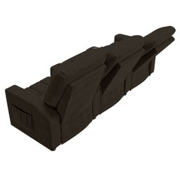 Poltrona Reclinável para Cinema 3 Lugares Praddo Fh9 Pu Marrom - Mpozenato - 5 Poltrona Reclinável para Cinema 3 Lugares Praddo Fh9 Pu Marrom - Mpozenato - 5