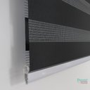 Ver imagem 7 de Persiana Rolo Double Vision Zebra 220larg x 220alt Preta com bando - Sala/ Escritório/Quarto/Sacada