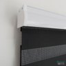 Persiana Rolo Double Vision Zebra 220larg x 220alt Preta com bando - Sala/ Escritório/Quarto/Sacada - 6