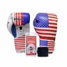 Kit Luva Boxe Muay Thai Competição Bandagem Bucal Países Estados Unidos USA Naja - 16oz - 2