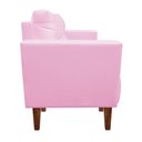 Ver imagem 4 de Sofá Retrô Namoradeira 2l Livia Suede Rosa Bebê