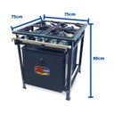 Ver imagem 5 de Fogão Industrial 4 Bocas 4QS Baixa Pressão com Forno 90L de Piso