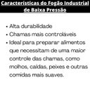 Ver imagem 2 de Fogão Industrial 4 Bocas 4QS Baixa Pressão com Forno 90L de Piso