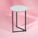 Ver imagem 3 de Mesa Canto Decorativo Redonda Industrial Jade Pronto Envio