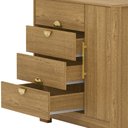 Ver imagem 5 de Cômoda Sapateira para Quarto 1 Porta 4 Gavetas Paraty V01 Nature - Lyam Decor