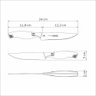 Faca para Churrasco e Frutas Tramontina Sublime em Aço Inox 5" Tramontina - 7