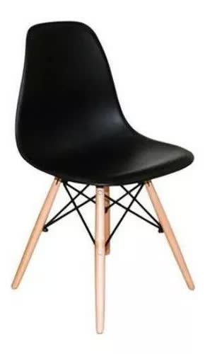 Cadeira De Jantar Parauso Charles Eames Eiffel:Preto