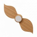 Ver imagem 3 de Ventilador de Teto com Controle Remoto Natuvent Flower Led 2 Pás Madeira Freijó