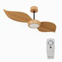Ver imagem 1 de Ventilador de Teto com Controle Remoto Natuvent Flower Led 2 Pás Madeira Freijó