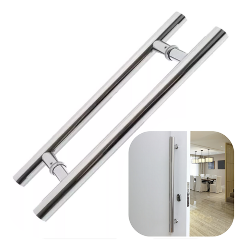 Puxador Inox Escovado Redondo 30cm Todas Portas