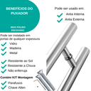 Ver imagem 5 de Puxador Inox Escovado Redondo 30cm Todas Portas