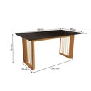 Ver imagem 3 de Conjunto Sala de Jantar Elisa em Madeira Maciça 6 Cadeiras Boucle Cinza