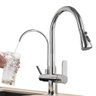 Torneira de Cozinha Gourmet Suporte de Filtro Extensível Misturador Monocomando Água Quente e Fria - 1