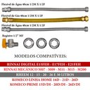 Ver imagem 4 de Kit Ligação Aquecedor 1/2mx1/2f 40cm Registro 90 Druck