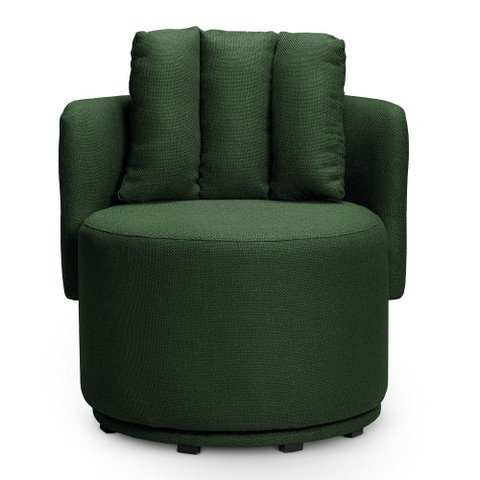 Poltrona Sala Orgânica Base Giratória Amélia Linho K01 - D'rossi