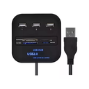 Ver imagem 2 de Hub Usb 2.0 com Leitor de Cartão Mst-008 Tomate