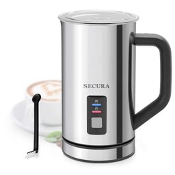 Secura Espumador de Leite Elétrico 16.9oz com Função Quente e Frio (inox) - 1