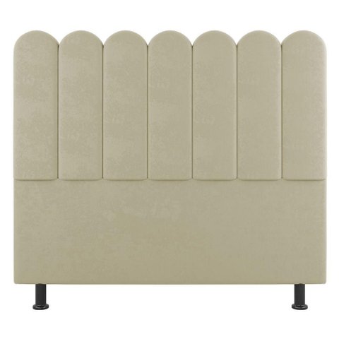 Cabeceira Cama Box Solteiro Lana 100cm Sintético Bege - Abmaza