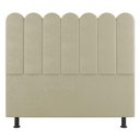 Ver imagem 1 de Cabeceira Cama Box Solteiro Lana 100cm Sintético Bege - Abmaza