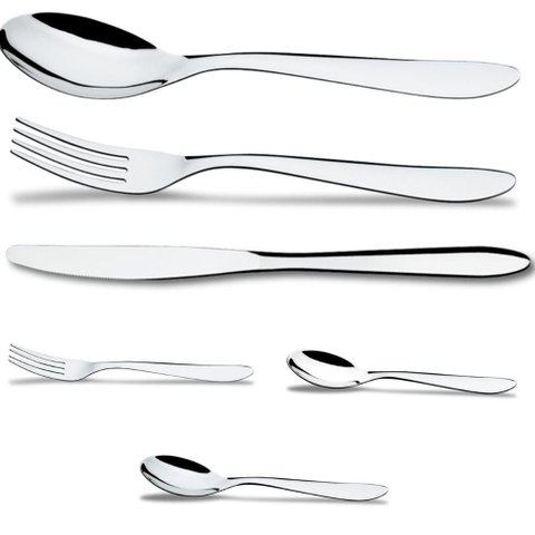 Faqueiro 72 Peças Completo Aço Inox Bellagio Brinox Talheres de Mesa 12 Pessoas Mesa Posta
