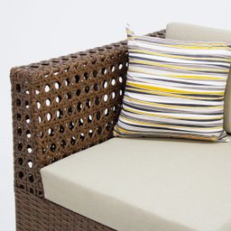 Kit com 2 Poltronas Tulipa Fibra Aluminio Área Externa e Interna com Mesa Lateral - 3