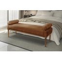 Ver imagem 2 de Recamier Banco Berlim Luxo Madeira Maciça Castellar Móbile Corino Caramelo