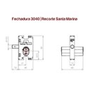 Ver imagem 5 de CILINDRO MIOLO FECHADURA 1520 PORTA VIDRO BATER 3040 3F