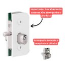 Ver imagem 3 de CILINDRO MIOLO FECHADURA 1520 PORTA VIDRO BATER 3040 3F