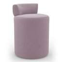 Ver imagem 1 de Puff Decorativo Orgânico Living Aegon Minimalista Veludo Rosê - Desk Design