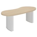 Ver imagem 1 de Mesa para Escritório Reunião 200cm Vinny Carvalho Branco A06 Mpozenato