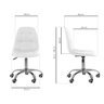 Kit 02 Cadeiras Office Eiffel Botonê Ajustável Base Giratória + E-book - 5