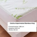 Ver imagem 2 de Capa Protetora de Colchão Impermeável King Bamboo