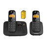 Kit Telefone Fixo sem Fio com Secretaria Eletronica + Ramal - 1