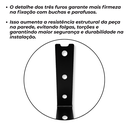 Ver mais imagens de 8 Suportes para Prateleira Suspensa de Parede 20cm Design em L Estilo Modernoi Embutido Preto